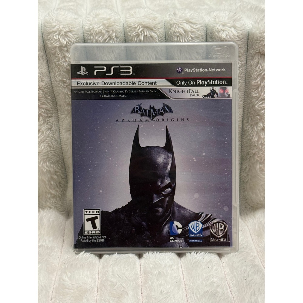 Batman Arkham Origins PS3 PlayStation 3 Knightfall Pack Complete w/ Manual